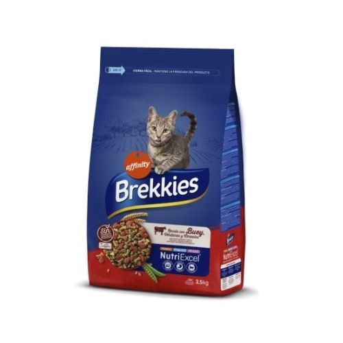 BREKKIES CAT REC CON BUEY 3,5 KG.