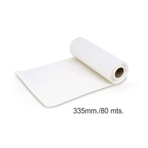 PAPEL BLANCO ROLLO 335mm.