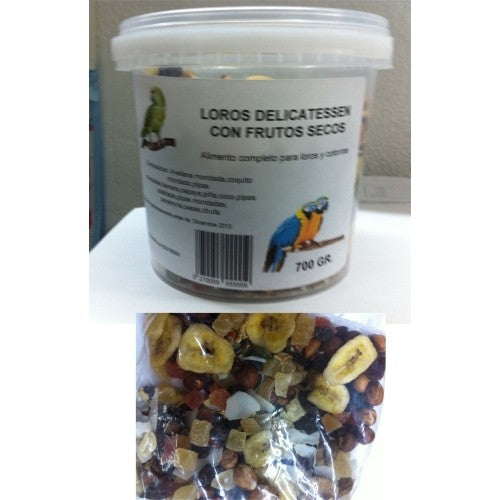 LOROS DELICATESSE FRUTAS 700 GR.PRODAC