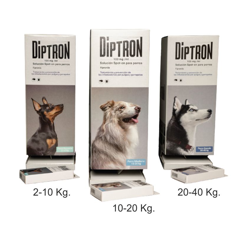 PIPETA DIPTRON Perro 20-40 kg. 1 Ud.