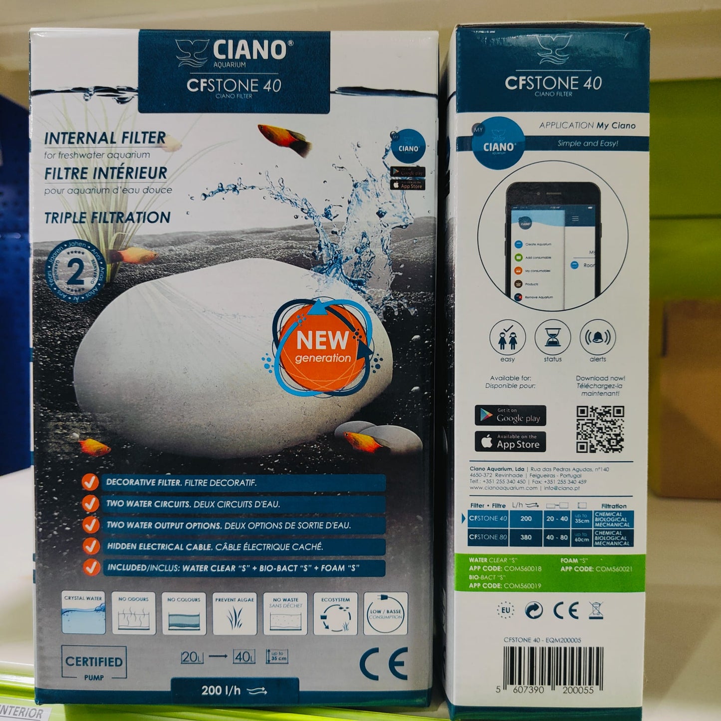 FILTRO INTERIOR CIANO CF STONE 40