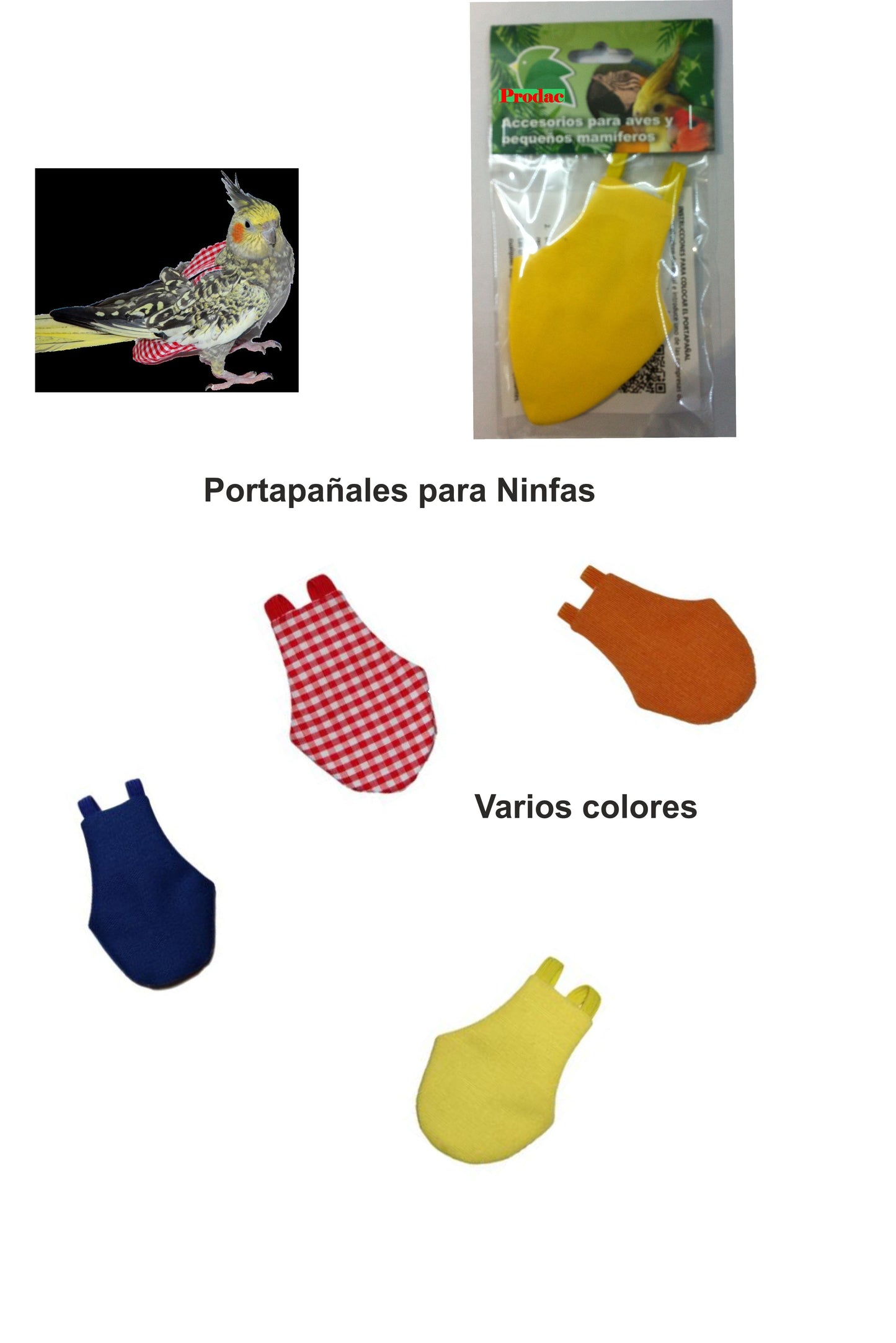 PORTAPAÑALES PARA NINFAS (VARIOS COLORES)