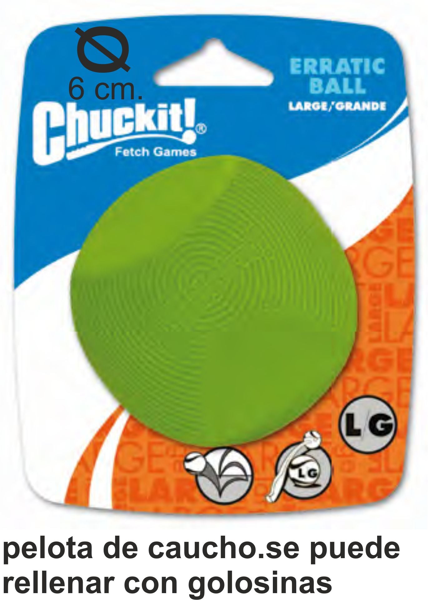 CHUCKIT PELOTA ERRATIC MEDIANA