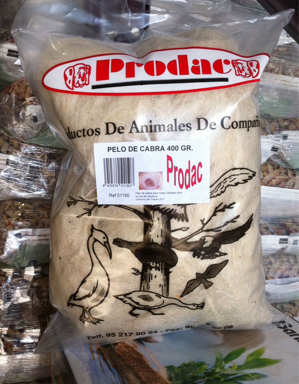 PELO CABRA BOLSA 400 GR.PRODAC