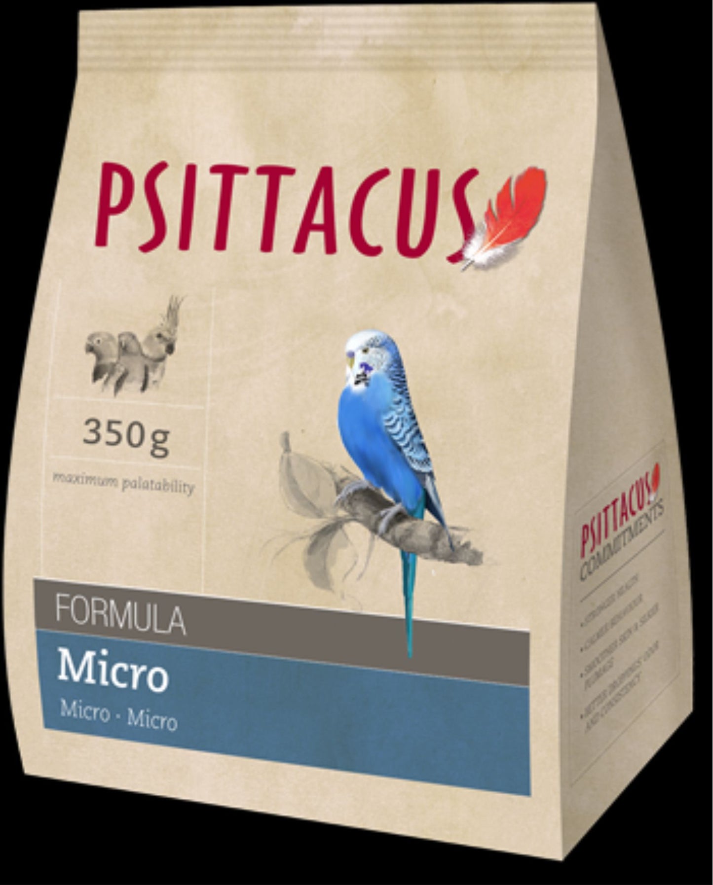 PSITTACUS PIENSO MICRO 350 GR. PERIQUITOS.